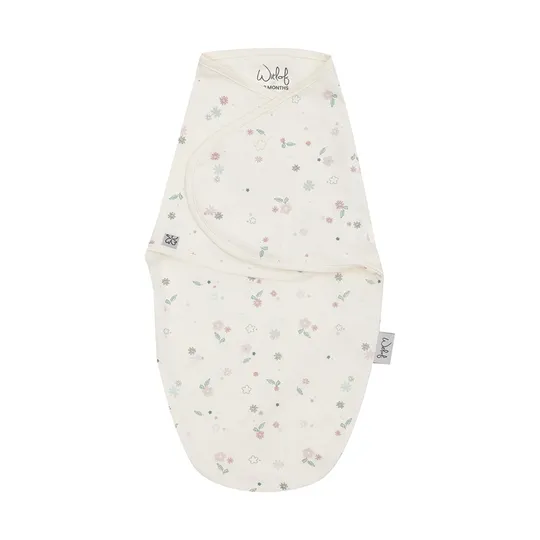 Witlof For Kids Vintage Flowers Slaapzak Wrapper - 0-3 Maanden