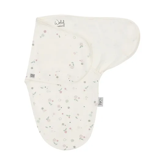 Witlof For Kids Vintage Flowers Slaapzak Wrapper - 0-3 Maanden