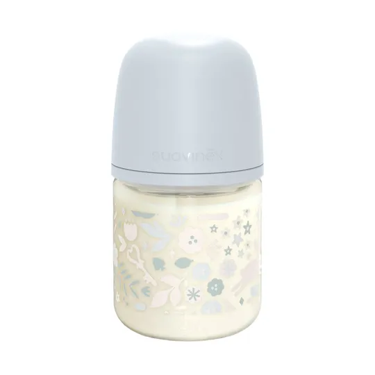 Suavinex Wonderland SX Pro Fles Glas - Slow Flow - 120ml - Blauw