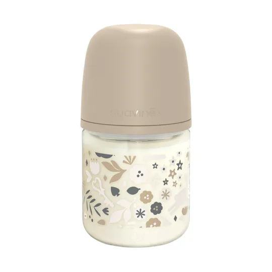 Suavinex Wonderland SX Pro Fles Glas - Slow Flow - 120ml - Beige