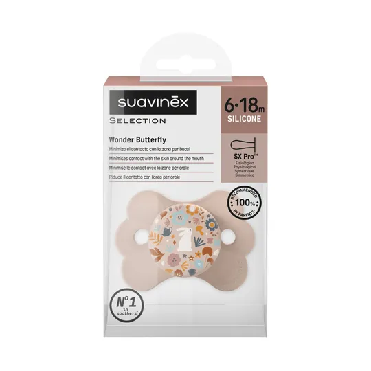 Suavinex Wonderland SX Pro Fopspeen Symmetrisch - 6-18Mnd - Silicone - Roze