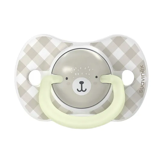 Suavinex Wild & Free SX Pro Fopspeen Symmetrisch - 6-18Mnd - 2 Stuks - Silicone - Grijs