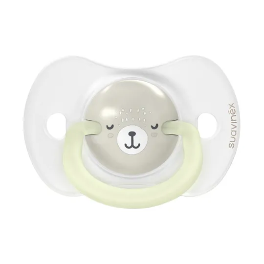 Suavinex Wild & Free SX Pro Fopspeen Symmetrisch - 6-18Mnd - 2 Stuks - Silicone - Grijs