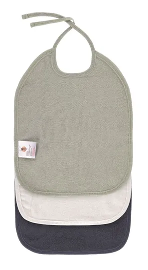 Lässig Terry Slab Medium Olive/Milky/Navy 3-Pack