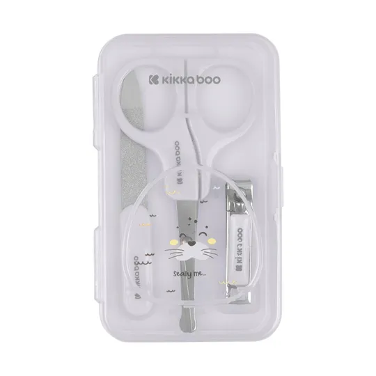 Kikkaboo Seally Me Manicure Set - Grijs