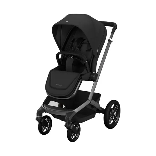 Maxi-Cosi Kinderwagen Fame V1 Twillic Black (Dark Frame - Black leather)
