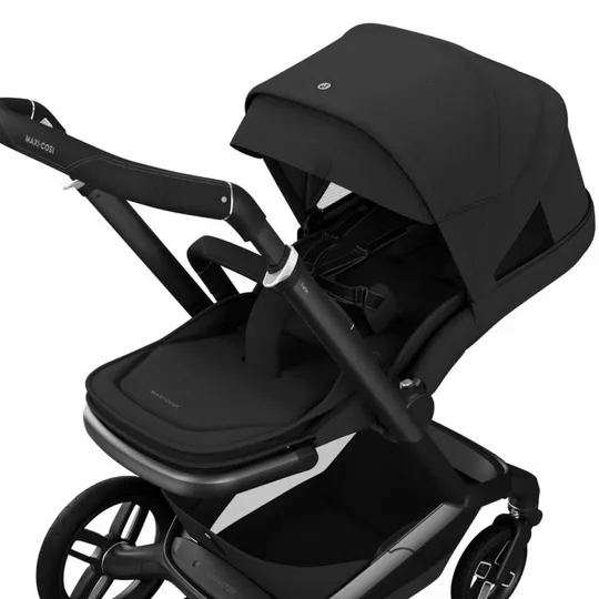 Maxi-Cosi Kinderwagen Fame V1 Twillic Black (Dark Frame - Black leather)