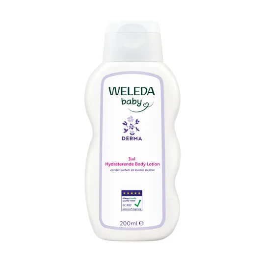 Weleda Bodylotion - Baby Derma 3in1 Hydraterend - 200 ml