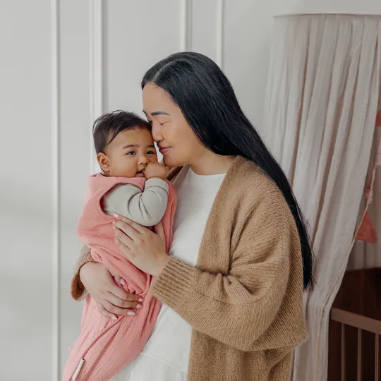 Meyco Slaapzak Gevoerd Pre-Washed - 90 cm - Hydrofiel - Rose