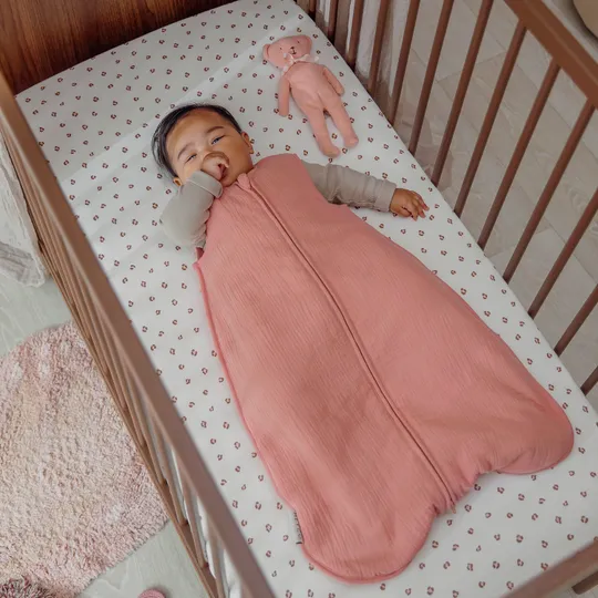 Meyco Slaapzak Gevoerd Pre-Washed - 60 cm - Hydrofiel - Rose