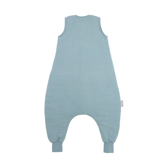 Meyco Slaapzak Jumper Gevoerd Pre-Washed - 92 cm - Hydrofiel - Jeans Blue