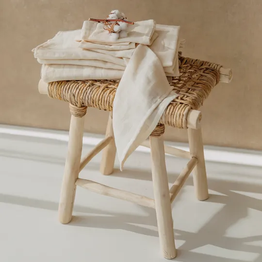 Meyco Hydrofiele Doeken - 6 Stuks - 30 x 30 cm - Nature 