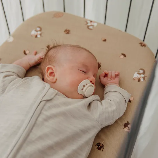 Meyco Baby Slaapzak met Vaste Mouw - Studio - Merinowol - Sand Melange - 60 cm