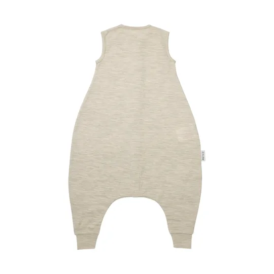 Meyco Baby Slaapzak Jumper - Studio - Merinowol - Sand Melange - 92 cm