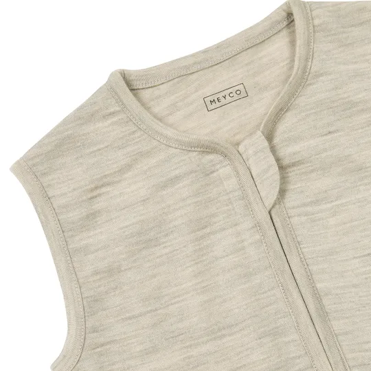 Meyco Baby Slaapzak Jumper - Studio - Merinowol - Sand Melange - 92 cm