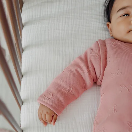 Meyco Studio Slaapzak Gevoerd - 70 cm - Jacquard - Bow Rose