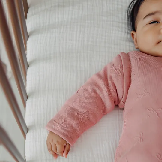 Meyco Studio Slaapzak Gevoerd - 60 cm - Jacquard - Bow Rose