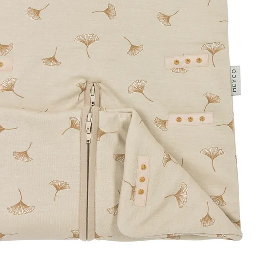Meyco Slaapzak 4-Seizoenen Deluxe - One Size - Jersey - Ginkgo - Soft Sand