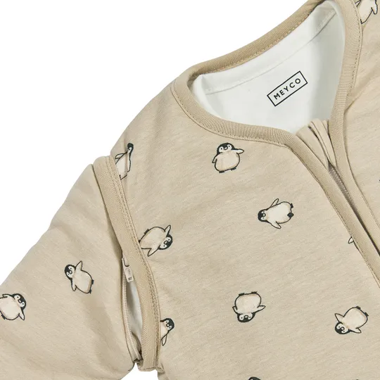 Meyco Slaapzak 4-Seizoenen - One Size - Jersey - Penguin Soft Sand 