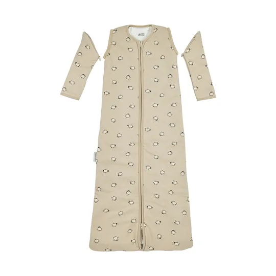 Meyco Slaapzak 4-Seizoenen - One Size - Jersey - Penguin Soft Sand 