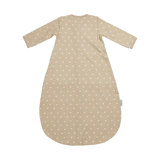 Meyco Sweet Heart Slaapzak Met Vaste Mouw Rond – 80 cm – Jersey – Sand