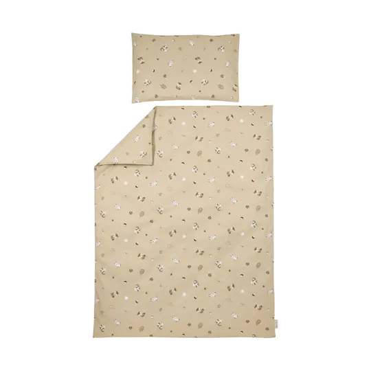 Meyco Dekbedovertrek - 120 x 150 cm - Forest Animal Sand