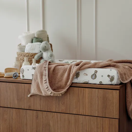 Meyco Aankleedkussenhoes Print - 50 x 70 cm - Jersey - Air Balloons Multicolour