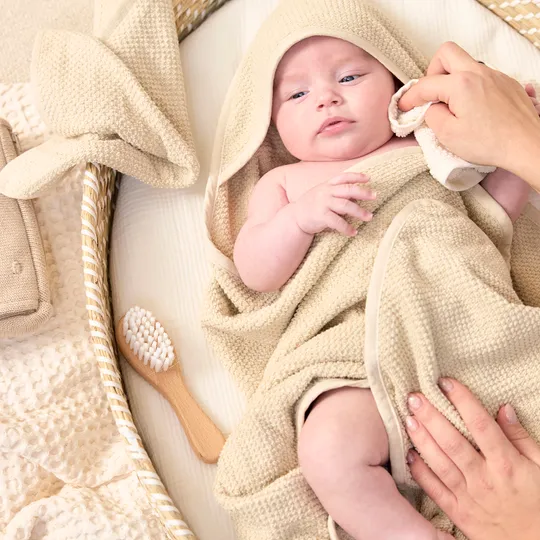 Meyco Baby Popcorn Badcape - 75 x 75 cm