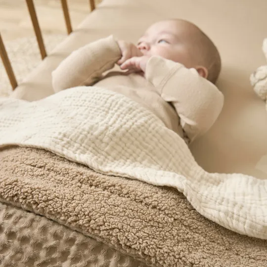 Meyco Wafel Teddy Wiegdeken 75x100 cm