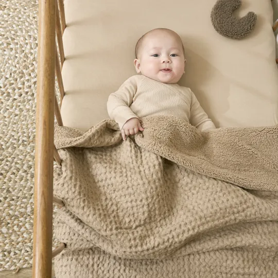 Meyco Wafel Teddy Wiegdeken 75x100 cm