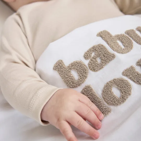 Meyco Baby Wieglaken Baby Love Sand Melange 75 x 100 cm