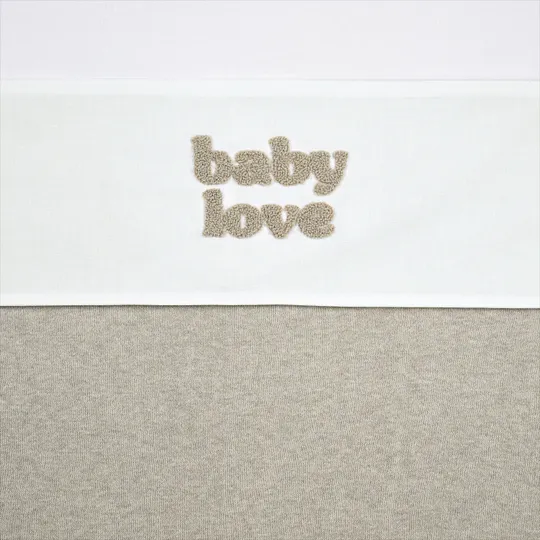 Meyco Baby Ledikantlaken Baby Love Sand Melange 100 x 150 cm
