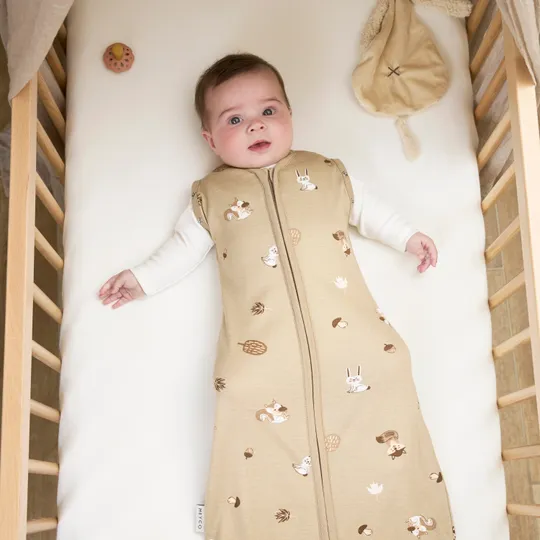 Meyco Baby Inbakerslaapzak Cocoon Forest Animals Sand