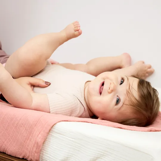 Meyco Baby Uni Aankleedkussenhoes - 50 x 70 cm - Pre-Washed Hydrofiel - Naturel 