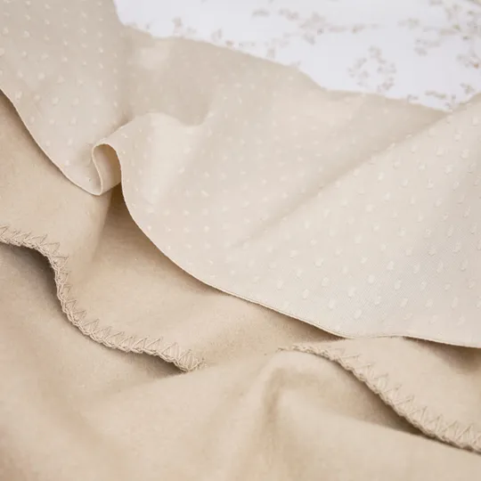 Meyco Baby Ledikantdeken Geweven Uni Sand 100 x 150 cm