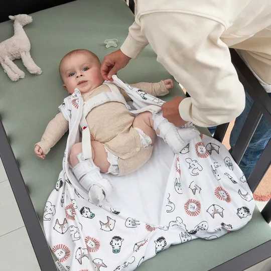 Meyco Baby Slaapzak Heupdysplasie Animal Multicolour 70 cm