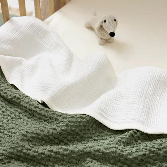 Meyco Baby Hydrofiel Ledikant Laken - Uni - Naturel - 100x150 cm 