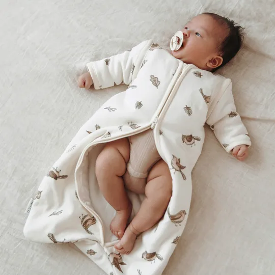 Meyco Baby Slaapzak Met Afritsbare Mouwen Robin Multicolour