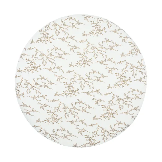 Meyco Hoeslaken Rond Print - 90/95 cm - Jersey - Branches Sand