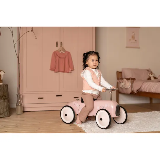 Little Dutch Retro Loopauto - Roze