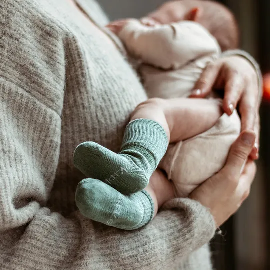 Kipkep Blijf Sokjes Pale Green