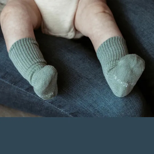 Kipkep Blijf Sokjes Pale Green