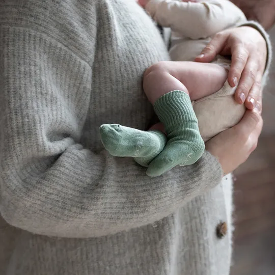 Kipkep Blijf Sokjes Pale Green