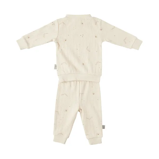 Witlof For Kids Pyjama - Maat 68 - Taupe 