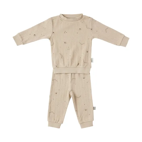 Witlof For Kids Pyjama - Maat 68 - Dark Taupe