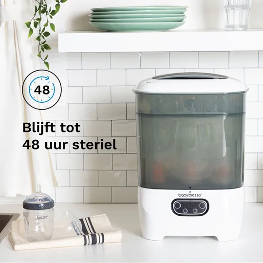 Baby Brezza Flessensterilisator & Droger Advanced - Wit