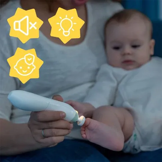 Badabulle Elektrische Nagelvijl - Mint - Inclusief 9 Opzetstukken