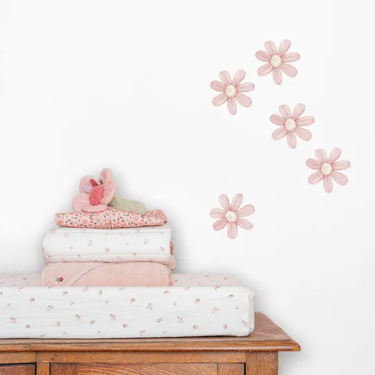 Little Dutch Muurstickers Flowers Fairy Garden - 3x A4 Size Sheets