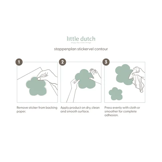 Little Dutch Muurstickers Sweet Dreams 40 x 30,5 cm