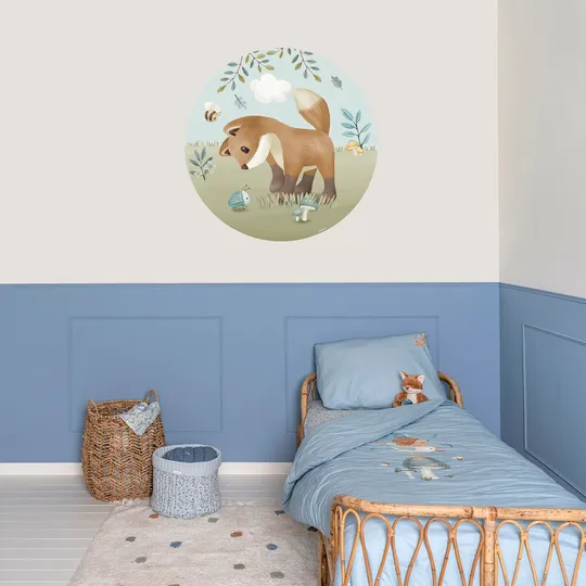 Little Dutch Wallpaper Circle Forest Friends 100 cm